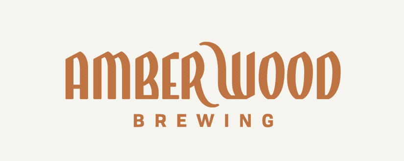 Amberwood brewing lettering